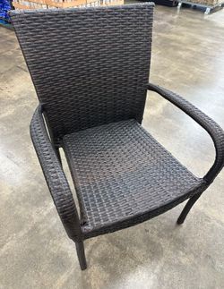 Outdoor Patio Wicker Chair Multibrown