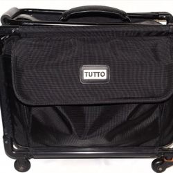 TUTTO Black Collapsible Sewing Machine Garment Bag Case On Wheels