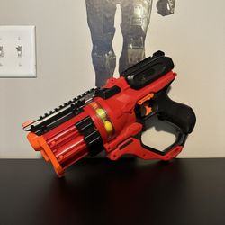 Nerf Rival Roundhouse XX-1500 Blaster Red with Clear Rotating Chamber