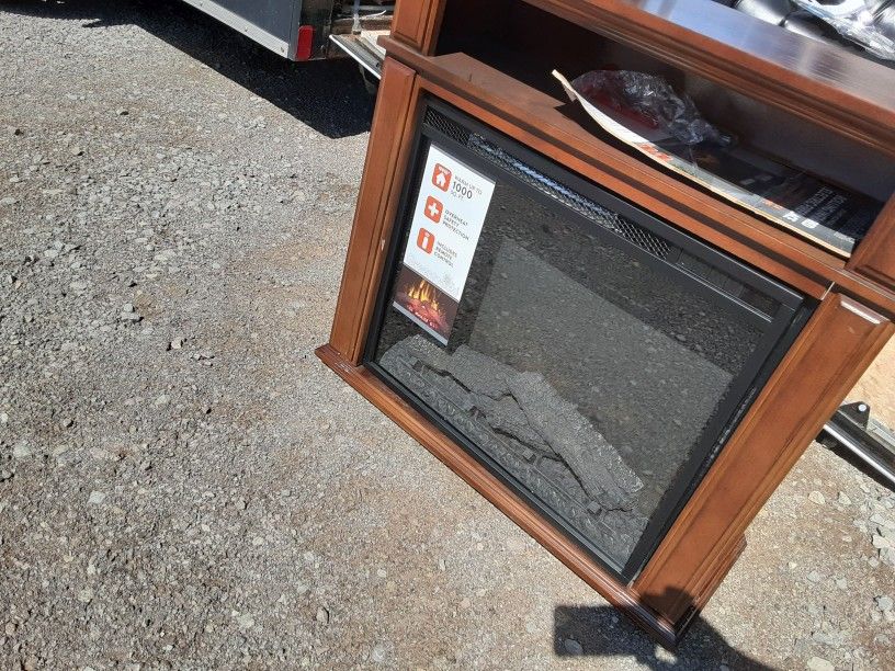 Electric Fireplace With Cabinet Brand New