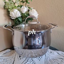 OLLA DE 12 QT DE ACERO INOXIDABLE TRI PLY PRINCESS HOUSE ⚘️