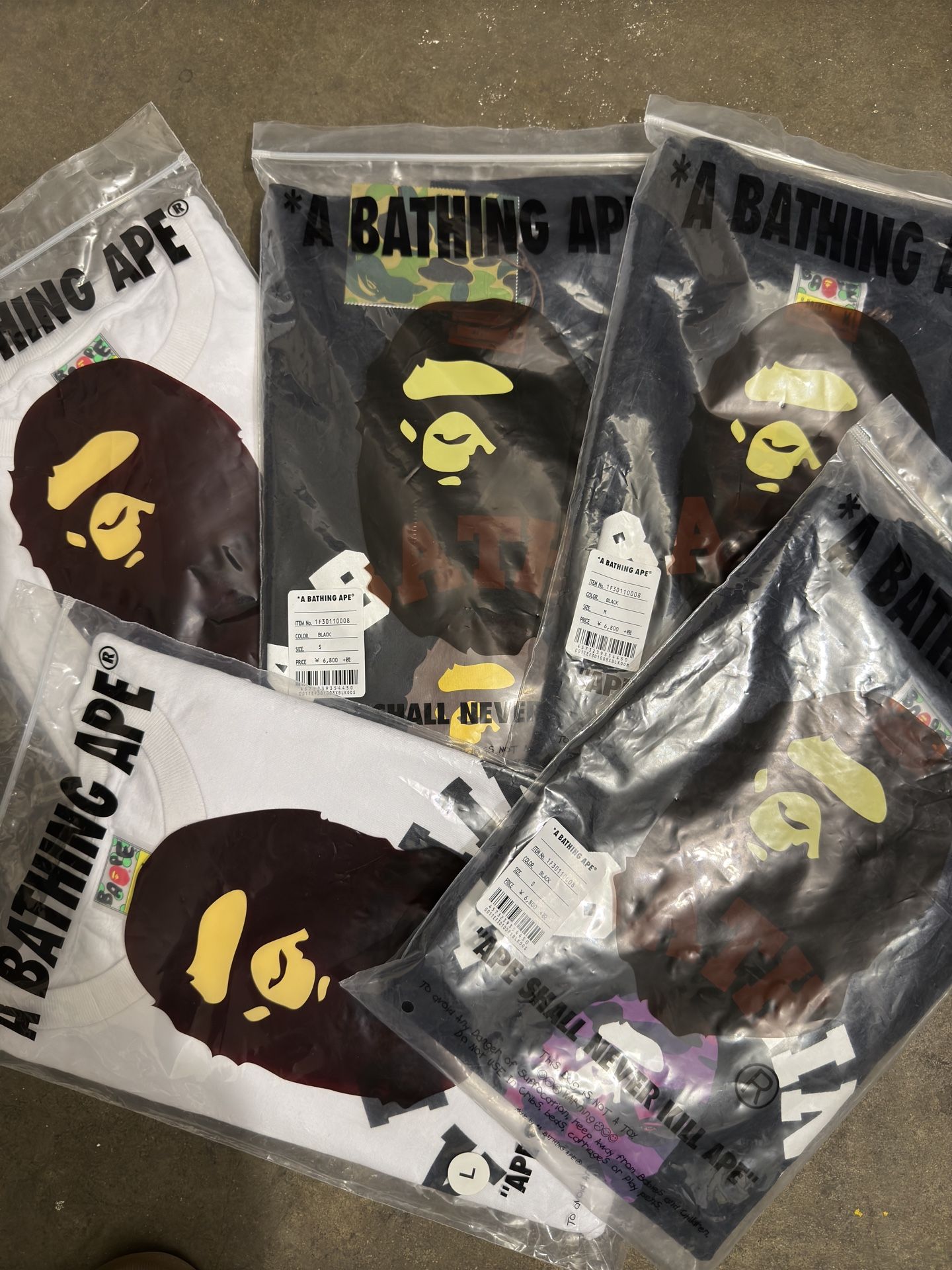 BAPE T SHIRTS