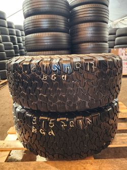 LT 315 70R 17 BF GOODRICH ALL TERRAIN K02 TIRES LT 3157017 USED TIRES (PAIR) MOUNT BALANCE INCLUDED