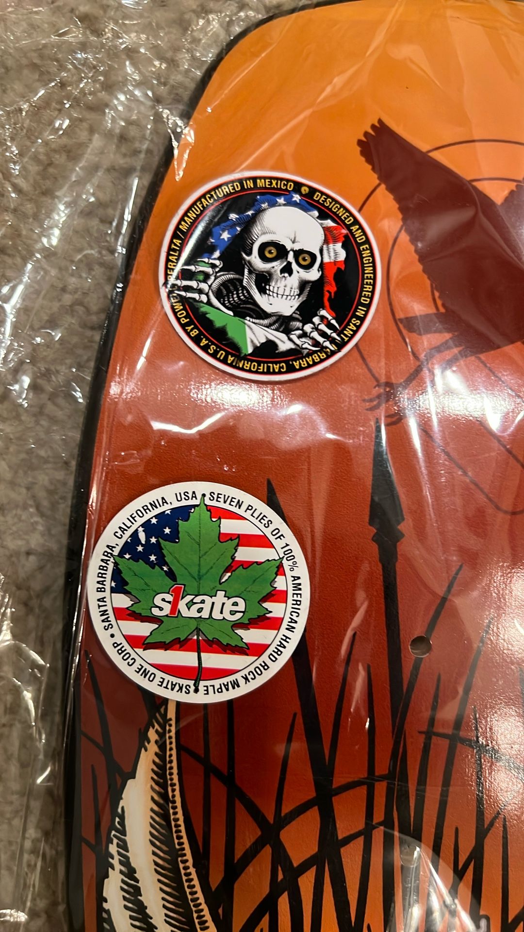 Powell Peralta Andy Anderson Heron Skull Rust 8.45”x31.8”