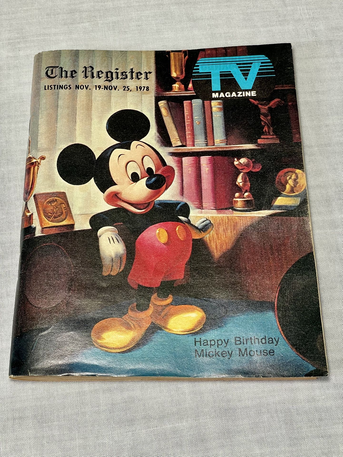 Vintage 1978 Disney Mickey Mouse TV Magazine