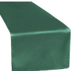 Satin Green Large Table Runner 