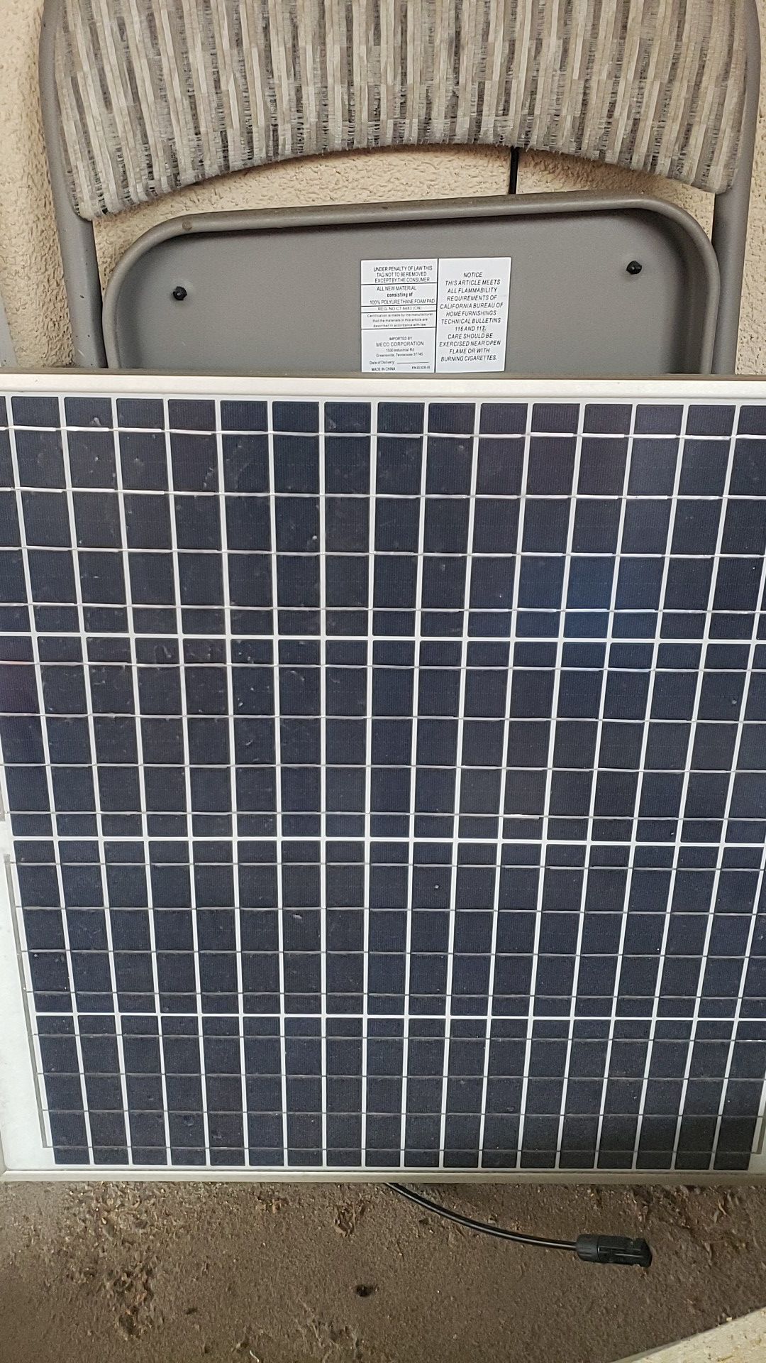 12v solar panel 60w like new
