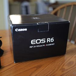 CANON EOS R6 W/ RF 24-105mm  F4 L IS USM Lens Kit