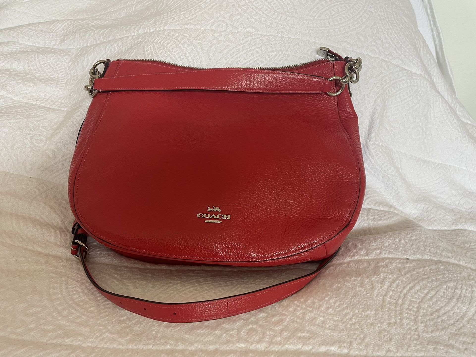 Coach Red Leather Bag / Purse