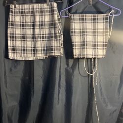 Two-Piece Skirt And Tank Top