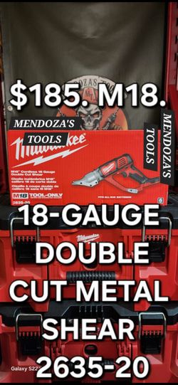 Milwaukee 18-Gauge Double Cut Metal Shear M18