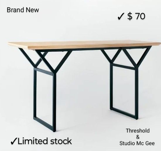 Brand New South Coast 56" Large Writing Desk Or Console Table - Threshold Designed Studio MC Gee