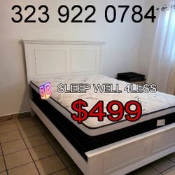 NEW  QUEEN BED FRAME AND MATTRESS 