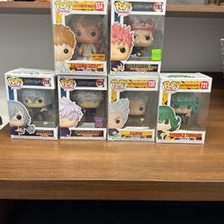 Funko Pops Jujitsu Kaisen And One Punch Man
