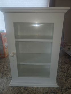 White wall cabinet