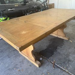 Farmhouse Style Wood Dining / Kitchen Table
