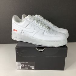 *NEW* Nike Air Force 1 Low - Supreme Edition White - Men’s Size 10 W/Box (CU9225-100)