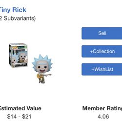 Tiny Rick Funko Pop
