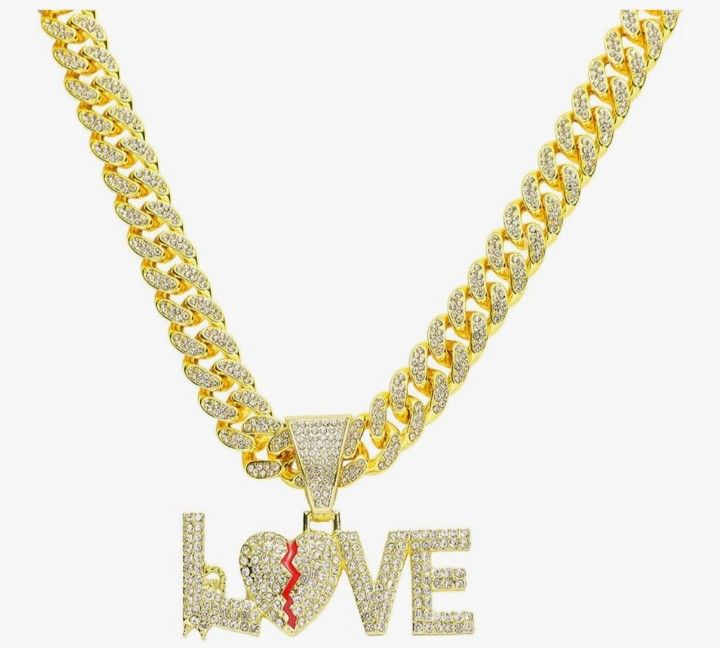Cuban Link Chain And Charm
