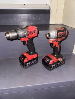 Milwaukee drill and impact driver