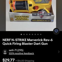 nerf n-strike maverick rev-6 blaster