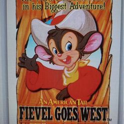 1991 Impel-“FIEVEL GOES WEST”HOLOGRAM Set. (H1-H5). + Fievel PROMO CARD. NM/M!!!😎