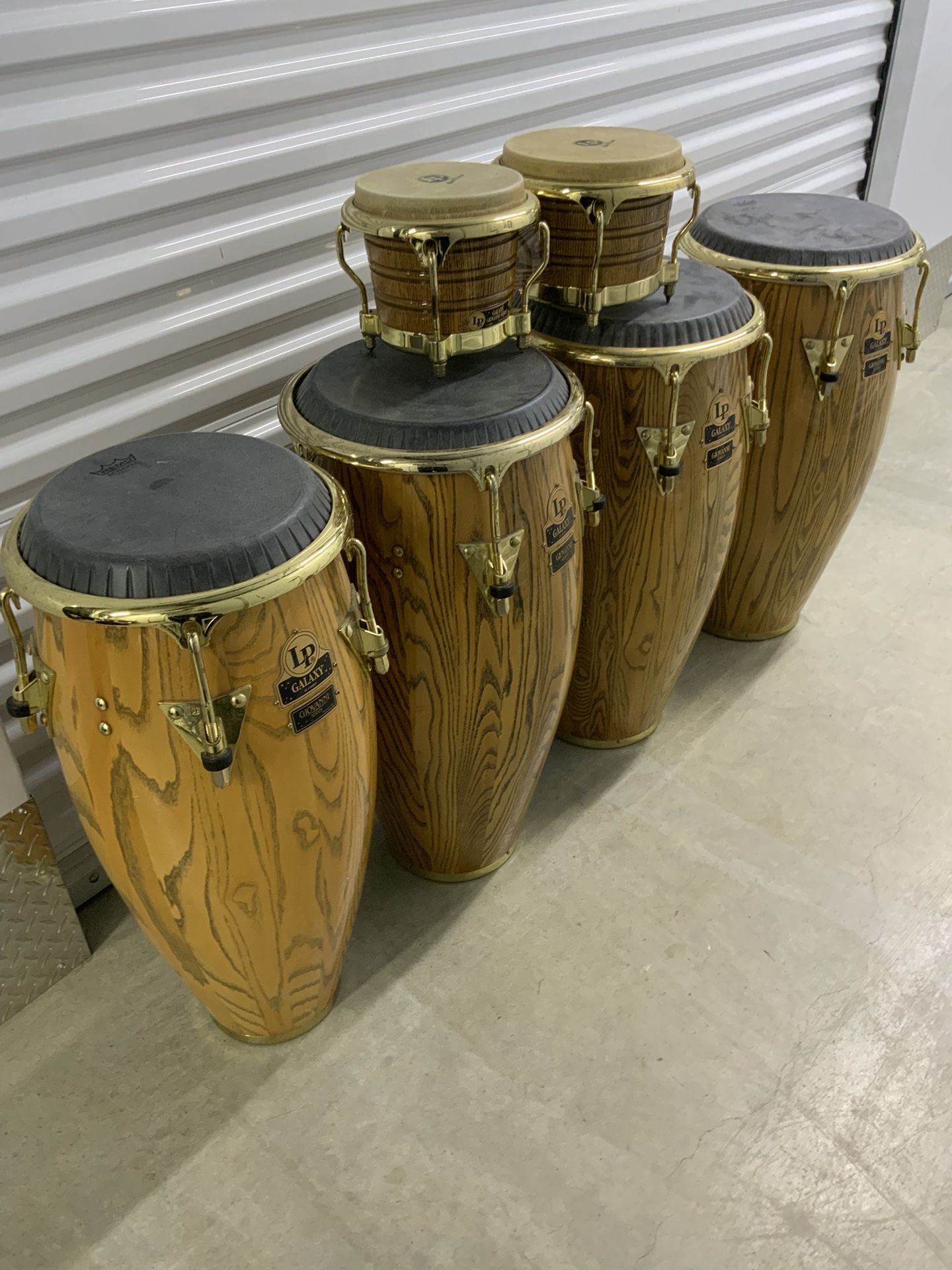 Full Set Of Giovanni Hidalgo Congas With Bongos And Extra Skins/Heads