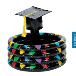 Two Graduation Beverage Inflatables