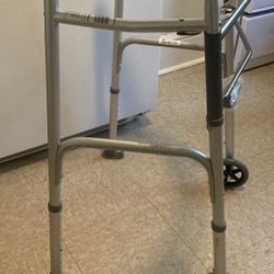 New Deluxe Two Button Folding Walker $20.00