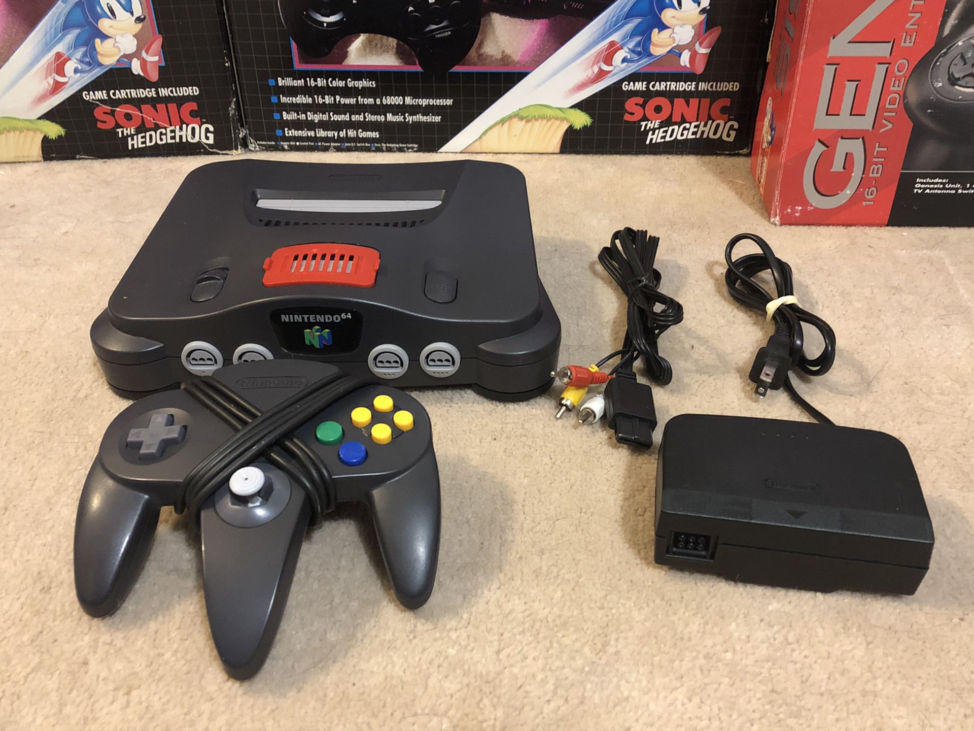 Nintendo N64 Video Game System with Memory Expansion