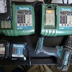 Makita Power Drill with Chargers