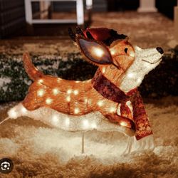 Christmas Lighted Dog
