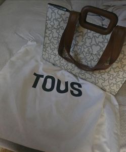 Beige large tous bag
