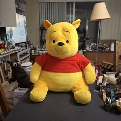 Disney Winnie The Pooh Large 20" Plush Stuffed Animal, A Collectible Item For Disney Fans & A Cozy Companion
