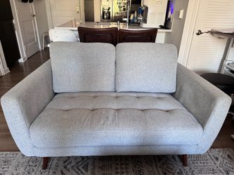 Ginger Grey Collection Loveseat Couch