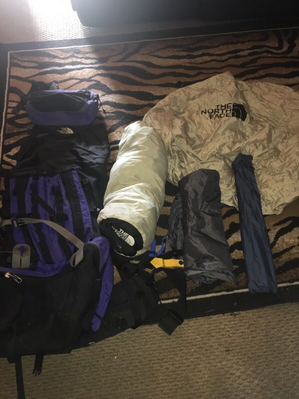 The north face camping hiking backpack