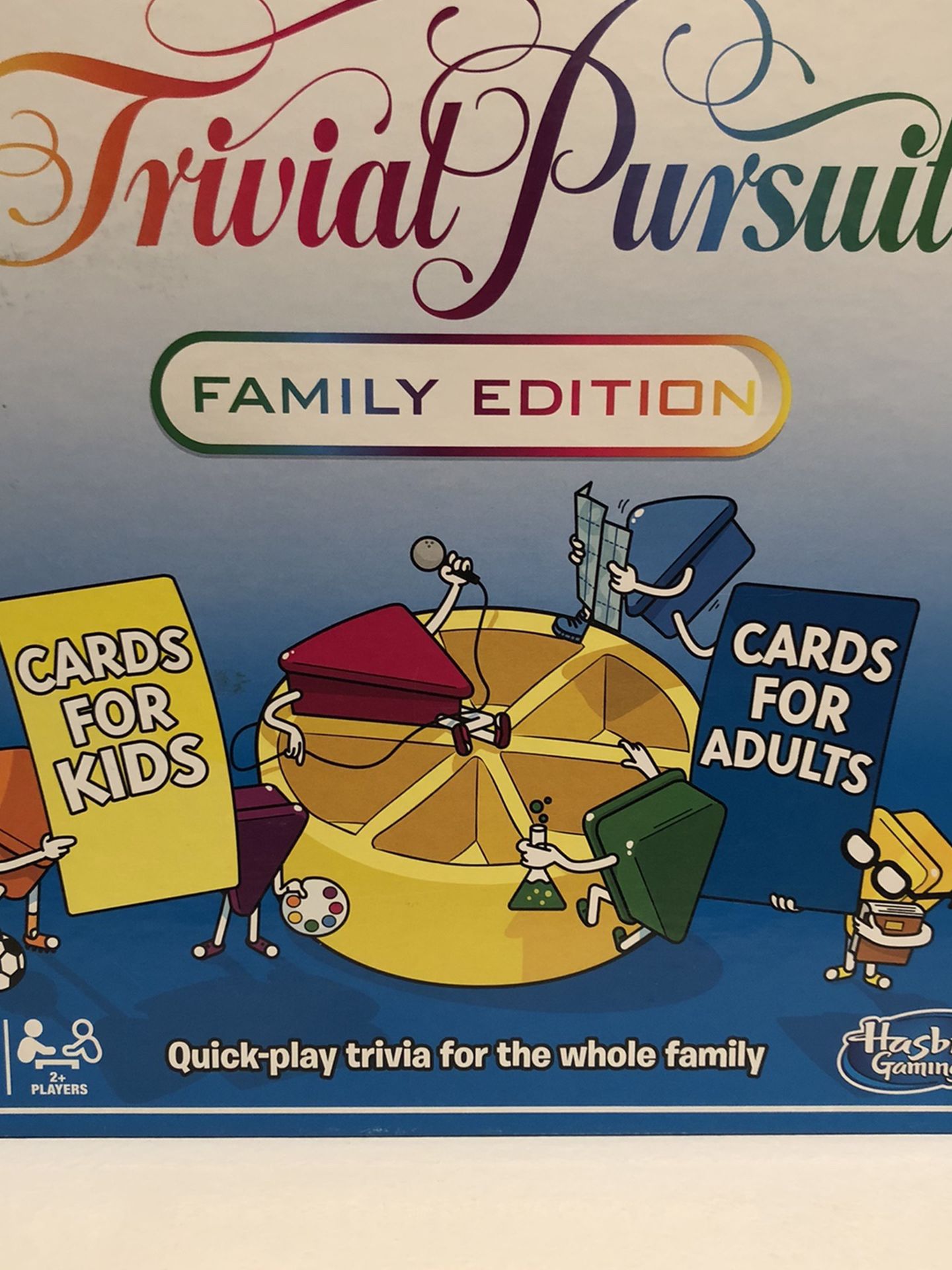 Trivial Pursuit Family Edition Board Game Cards for Kids & Adults Complete