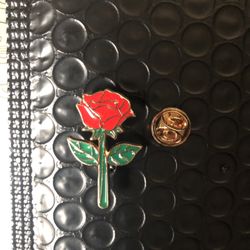 Elegant Rose Flower Enamel Brooch Pins, Metal Alloy Novelty Badge for Bags