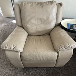 Recliner And Coach Sitting Chair With Ottoman 