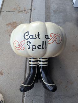 Halloween plaster planter