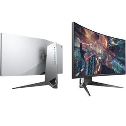 Alienware 1900R 34.1", Curved Gaming Monitor LED-Lit, WQHD 3440 x 1440p Resolution, 4ms 120Hz Overclocked Refresh Rate, NVIDIA G-Sync, 21:9 