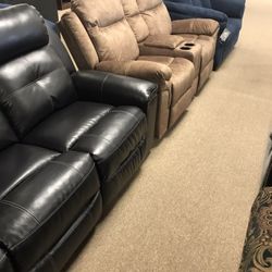 Mocha Color Reclining Couch Brand New
