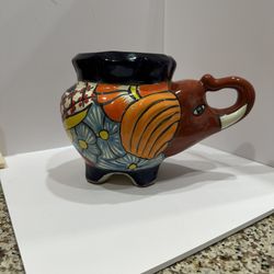 Talavera Elephant Planter - Mexican Property