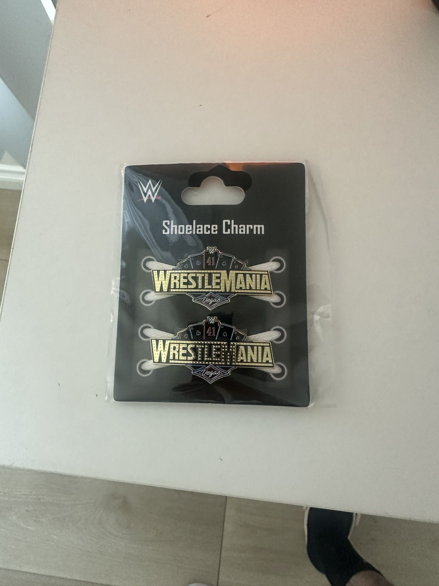 WWE Wrestlemania 41 Las Vegas 2025 Shoelace Charm