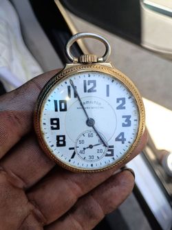 Hamilton  10k gold field pocket wach
