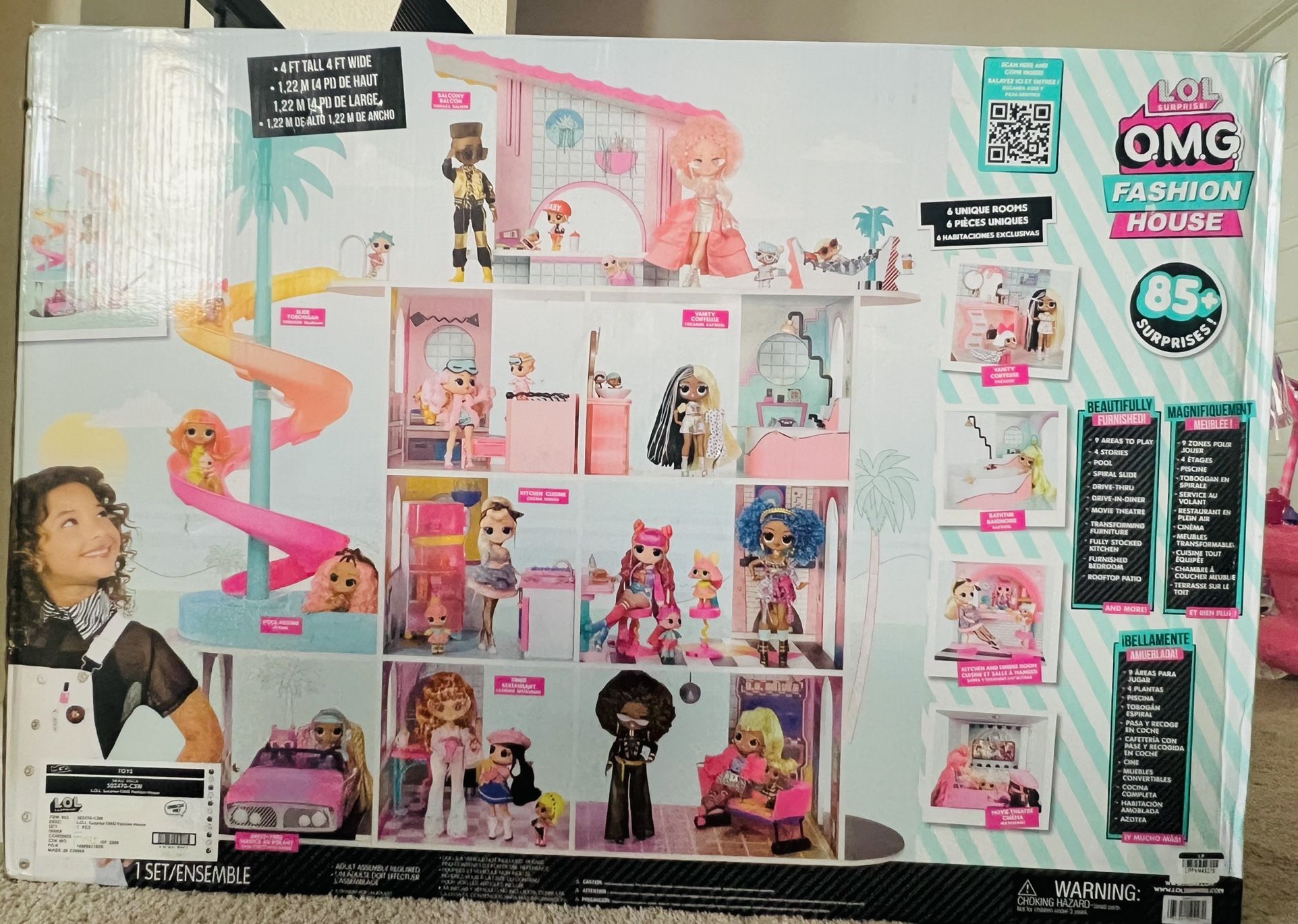 Lol Surprise Omg House Of Surprises Real Wood Dollhouse 85 - Main Image