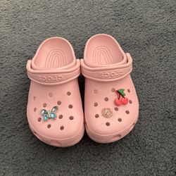 Pink Crocs 