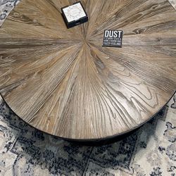 Rustic Looking Round Coffee table 