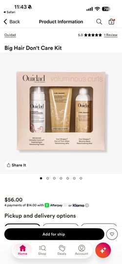 Ouidad curly hair set