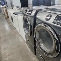 Blow Out Sale Store Full Nice Lightly Used Reconditioned Refurbished Certified Appliances Washer Dryer Fridge Stove Oven Stackable Free Warranty 